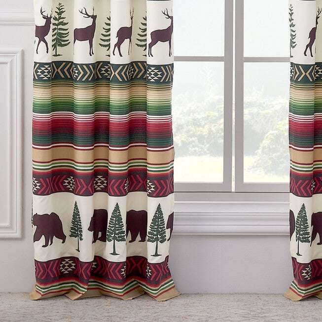 Yosemite Campfire Curtain Panel Pair, , alternate image number null