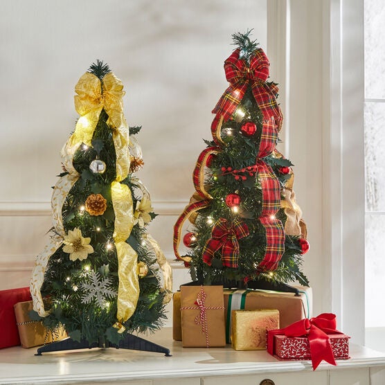 Fully Decorated Pre-Lit 2' Pop-Up Tabletop Christmas Tree, , alternate image number null