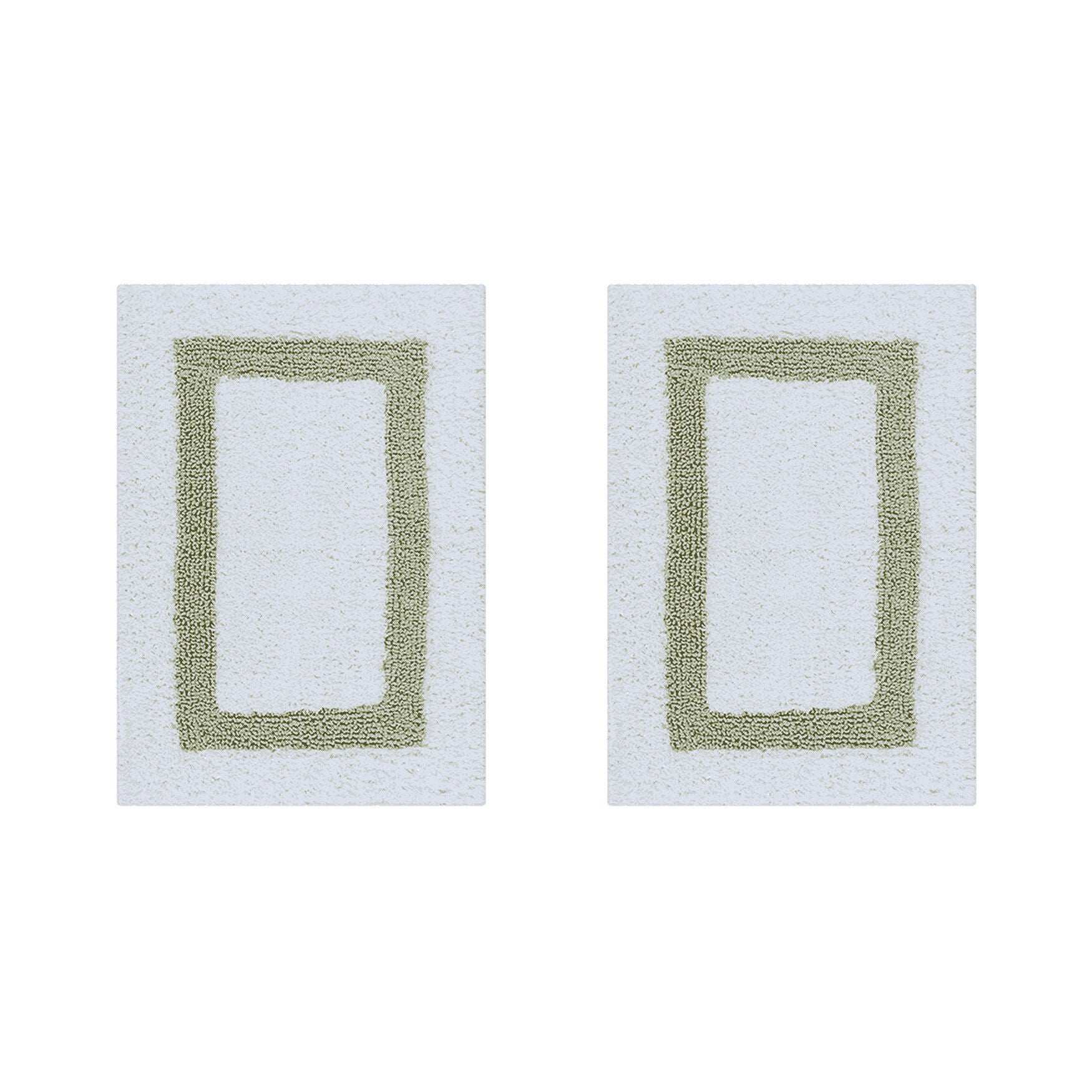 Hotel Collection 100% Cotton 2 Piece (17 inches X 24 inches | 17 inches X 24 inches) Bath Rug Set, WHITE SAGE, hi-res image number 0