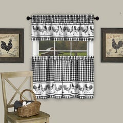 Barnyard Window Curtain Tier Pair and Valance Set