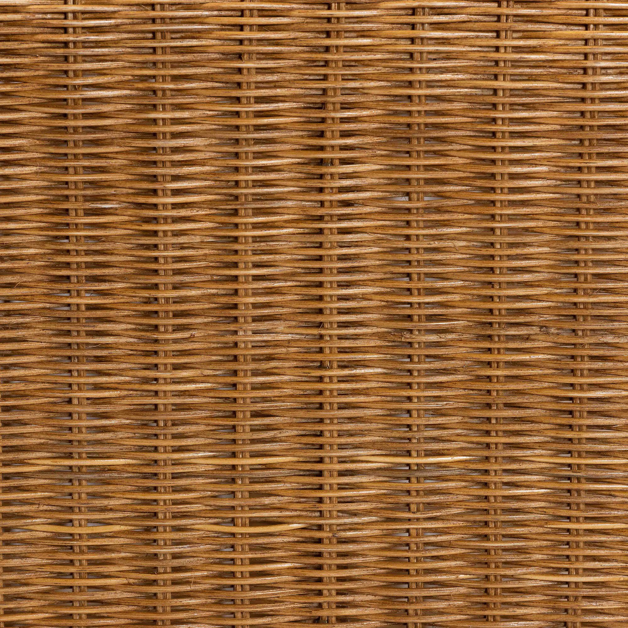 Oteria Bohemian Light Honey Scalloped Rattan Side Table, LIGHT, alternate image number 6