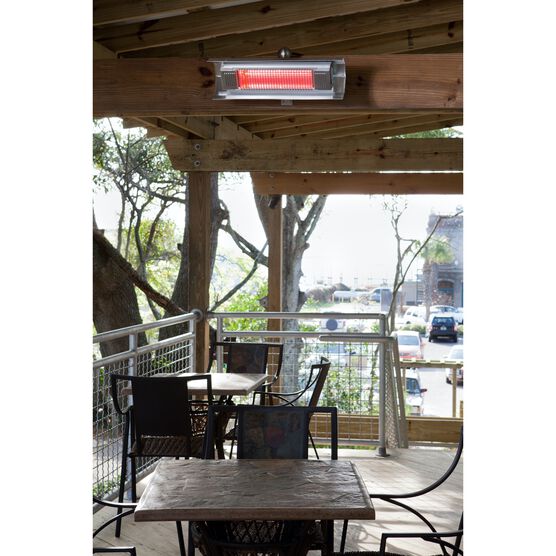 Black Steel Wall Mounted Infrared Patio Heater, , alternate image number null