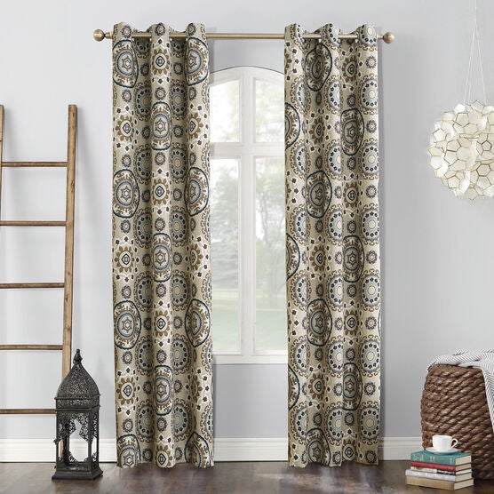 sun zeroâ„¢ blackout nepal grommet panel, LINEN, hi-res image number null