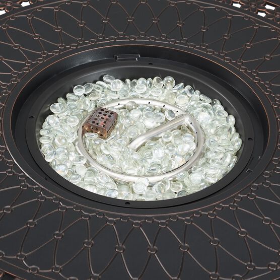 Columbia 34" Aluminum Round LPG Fire Pit, , alternate image number null
