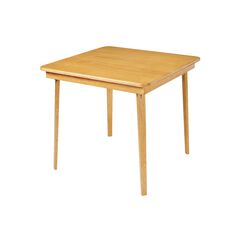 Straight Edge Wood Folding Card Table