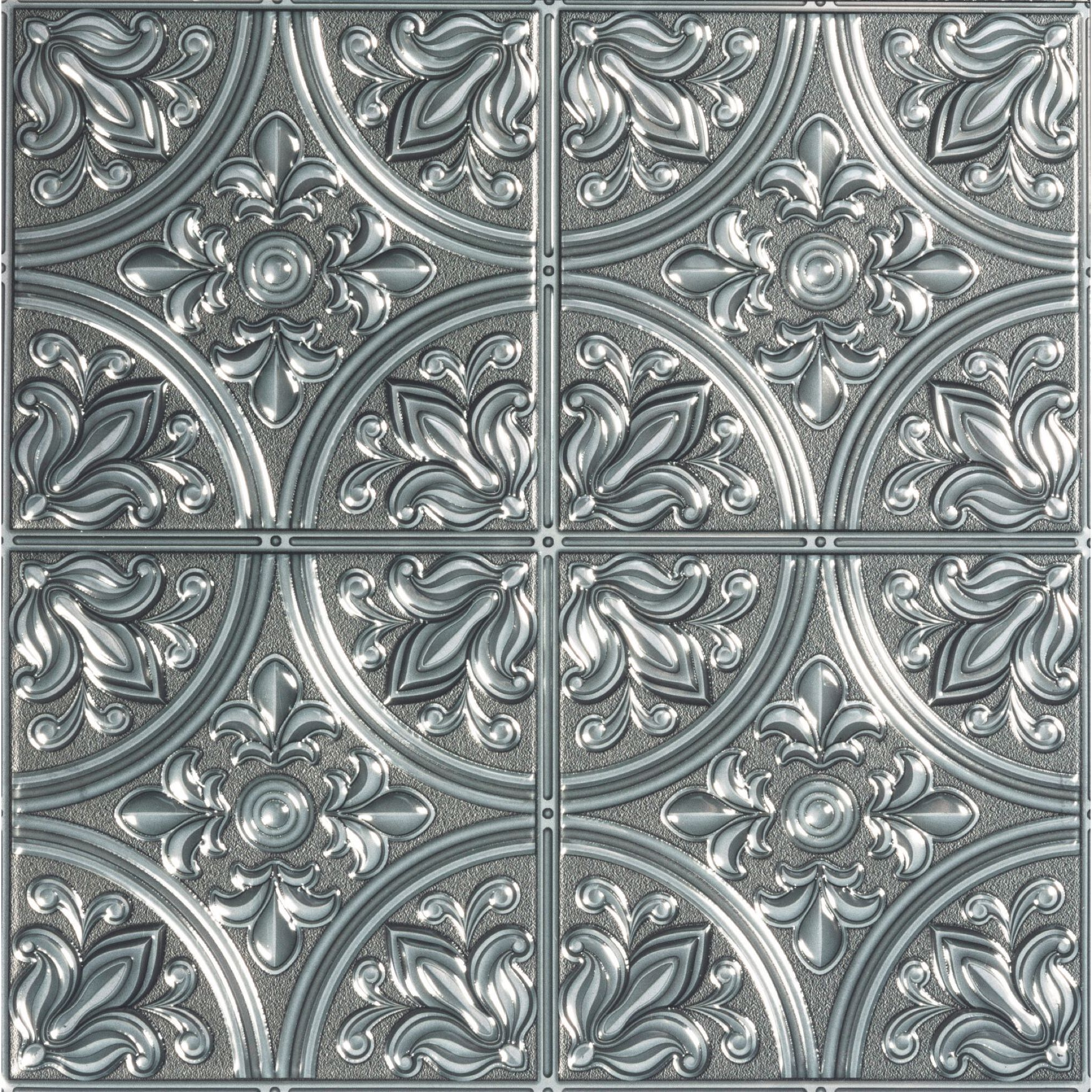 Peel And Stick Tile Backsplash, SILVER, hi-res image number 0