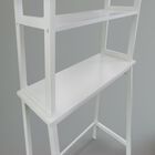 Spacesaver 100% Solid Wood Over The Toilet Rack with Shelves - White, , alternate image number null