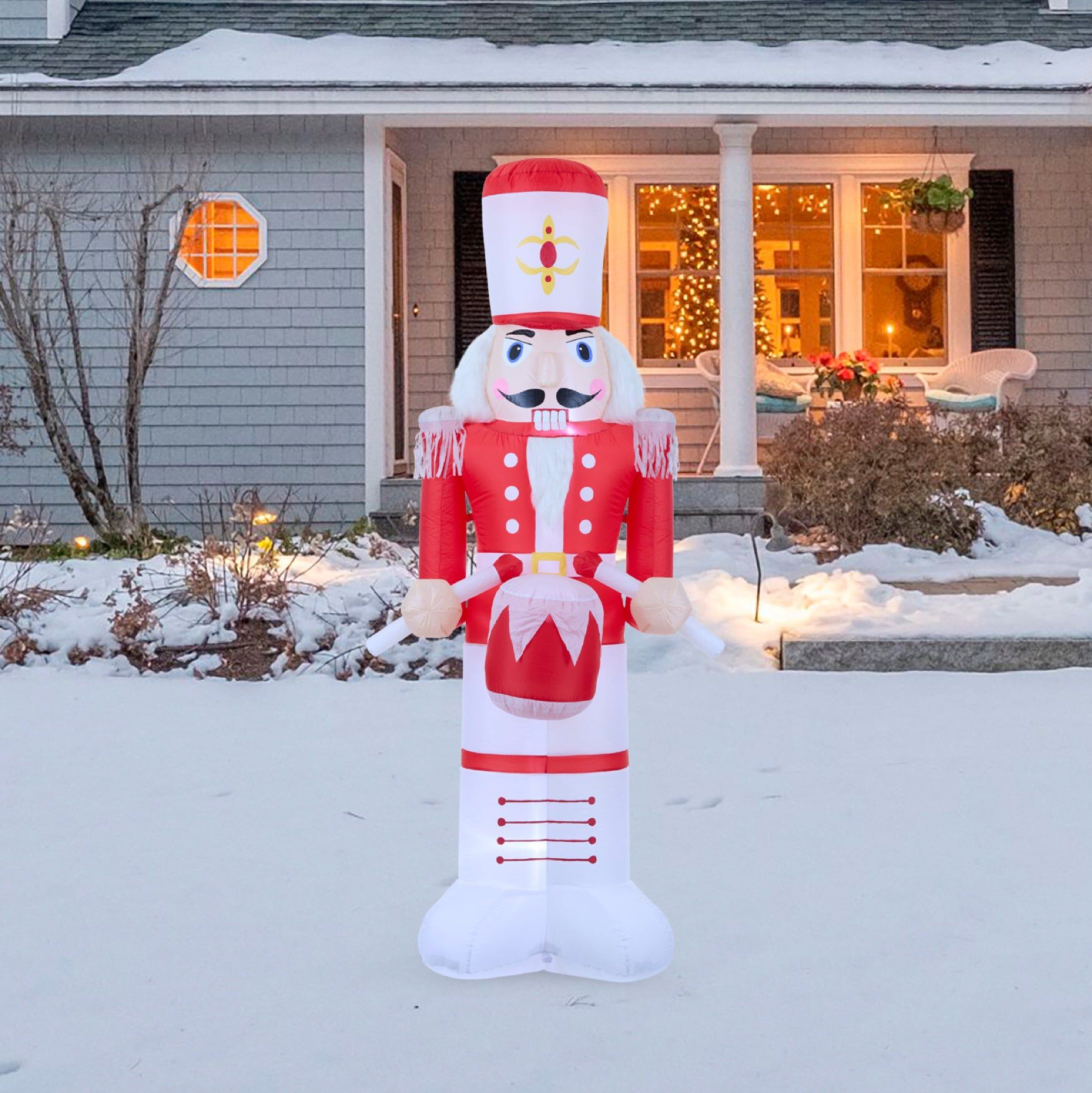 8'H Inflatable Drummer Nutcracker
