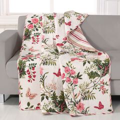 Butterflies Quilted Throw Blanket