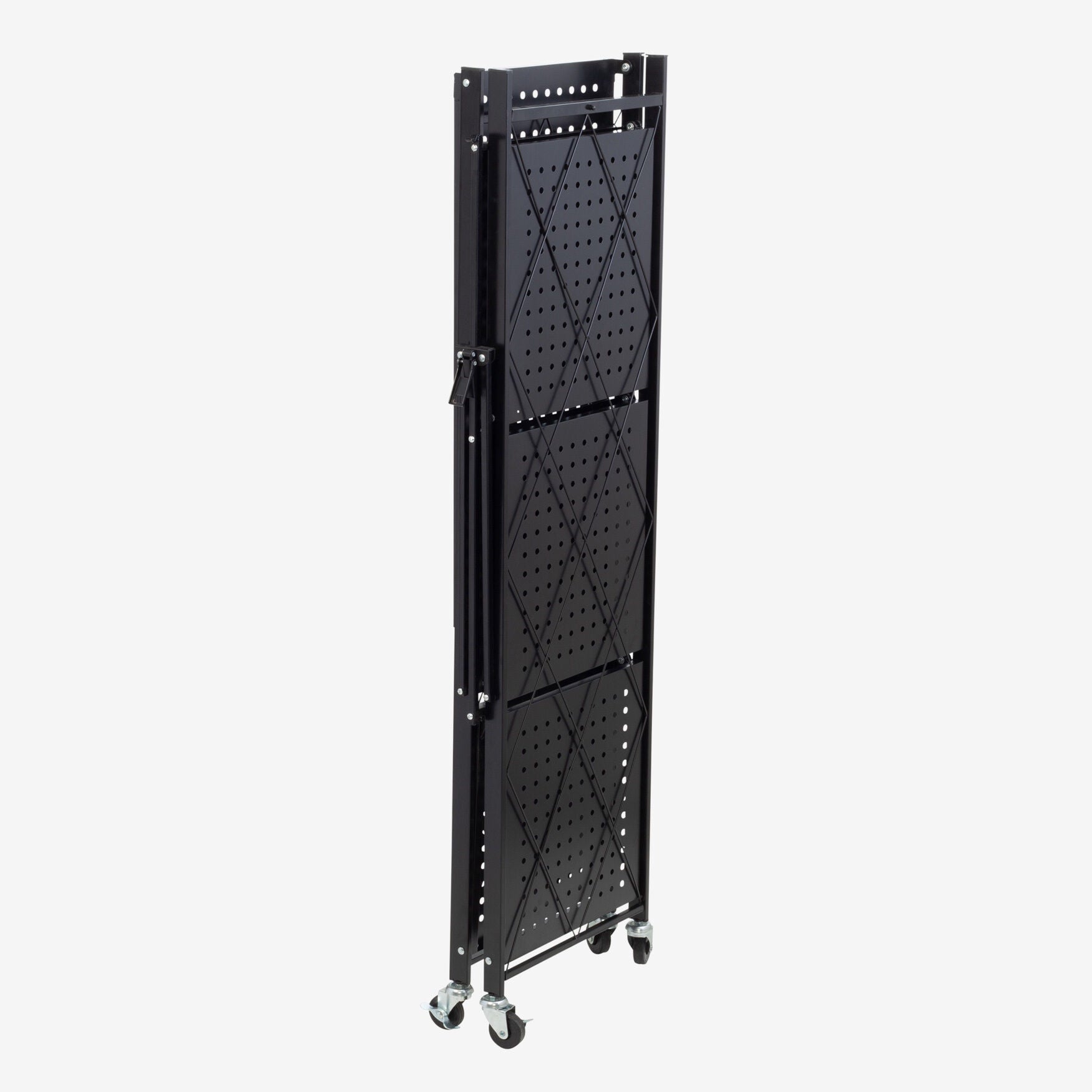4-Tier Metal Folding Shelf on Wheels, , alternate image number 1