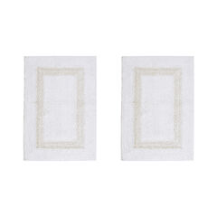 Hotel Collection 100% Cotton 2 Piece (17" X 24" | 17" X 24") Bath Rug Set