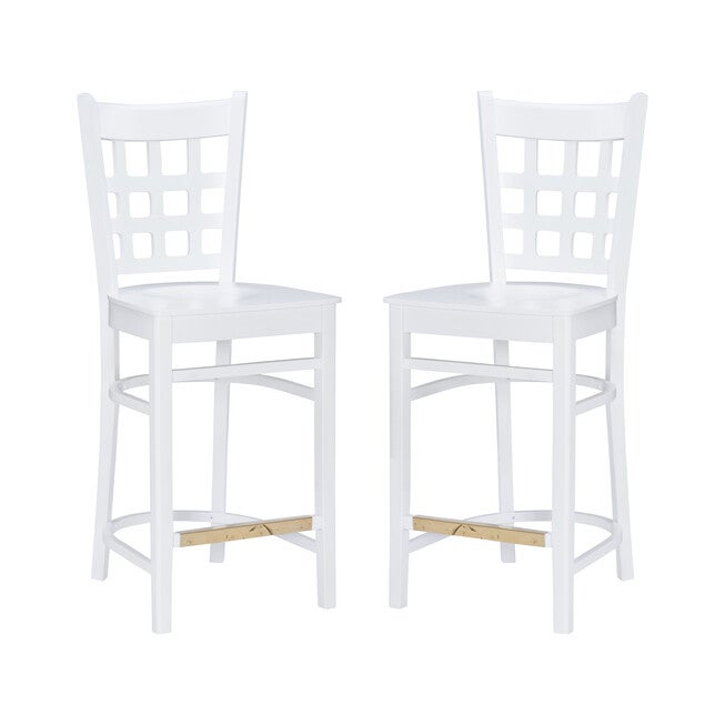 Lola Counter Stool White Set of 2, , alternate image number 3