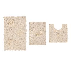Bellflower 3-Pc. Bath Rug Set