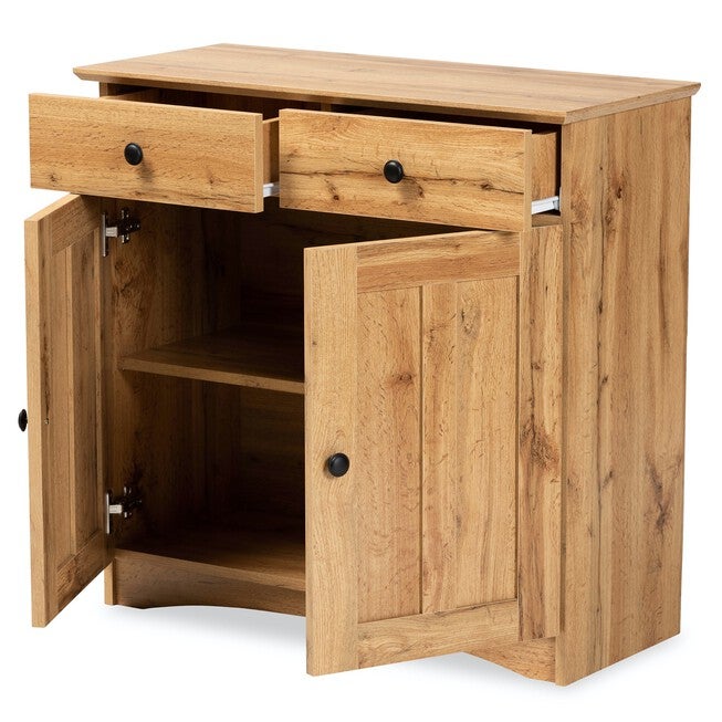 Lauren Wood 2-Door Buffet Kitchen Cabinet Furniture, , on-hover image number null