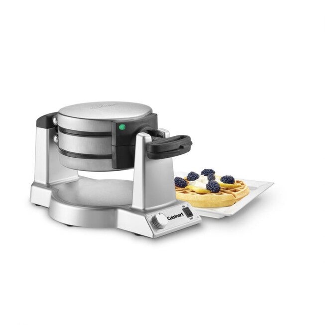 Double Belgian Waffle Maker - Round, ALUMINUM, hi-res image number null