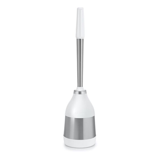BELLE DESIGN TOILET BRUSH CADDY, WHITE, hi-res image number null