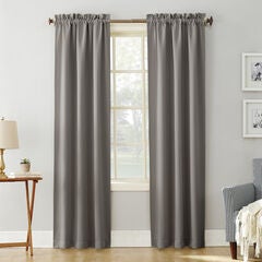Grey Blackout Curtain Panels