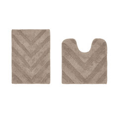 Hugo Collection 100% Cotton 2 Piece (17" X 24" | 20" X 20") Bath Rug Set