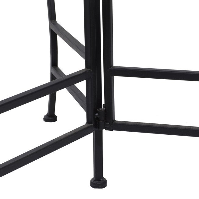 Set Of 3 Black Metal Traditional Plantstand, , alternate image number null