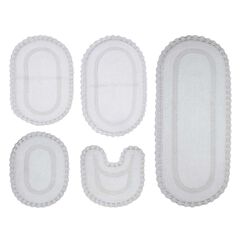 Hampton Crochet 5 Piece Bath Rug Collection