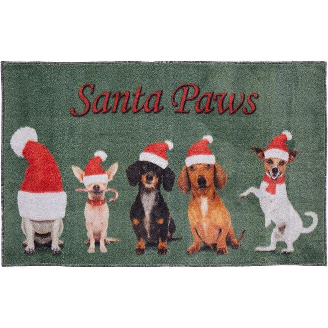 Santa Paws Multi Kitchen Rug, MULTI, hi-res image number 0