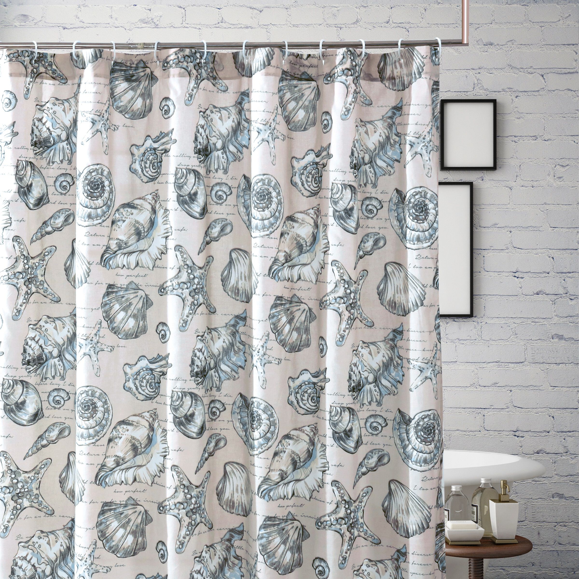 Cruz Bath and Shower Curtain, Linen, LINEN, alternate image number 2
