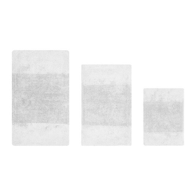 Granada Collection 100% Cotton 3 Piece (17 inches X 24 inches | 21 inches X 34 inches | 24 inches X 40 inches) Bath Rug Set, WHITE, hi-res image number 0