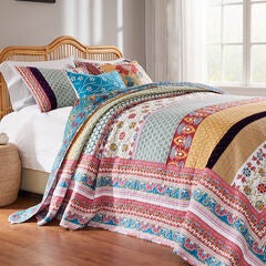 Thalia Reversible Cotton-Rich Bedspread Set