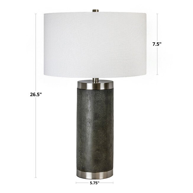 Cylinder Fluted 29.25 inches Polyresin Table Lamp - Set Of 2, , alternate image number 7