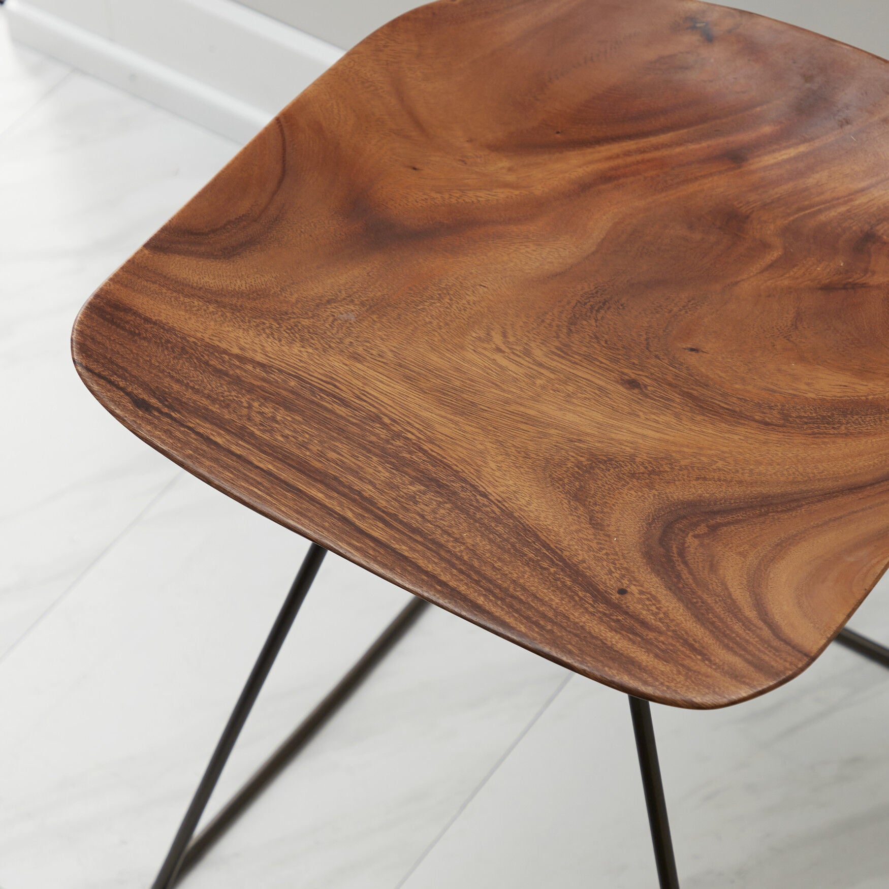 Brown Iron Rustic Stool, , alternate image number 4
