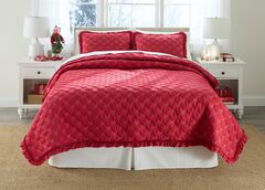 Ribbon Hem Bow Quilt 3-PC Set