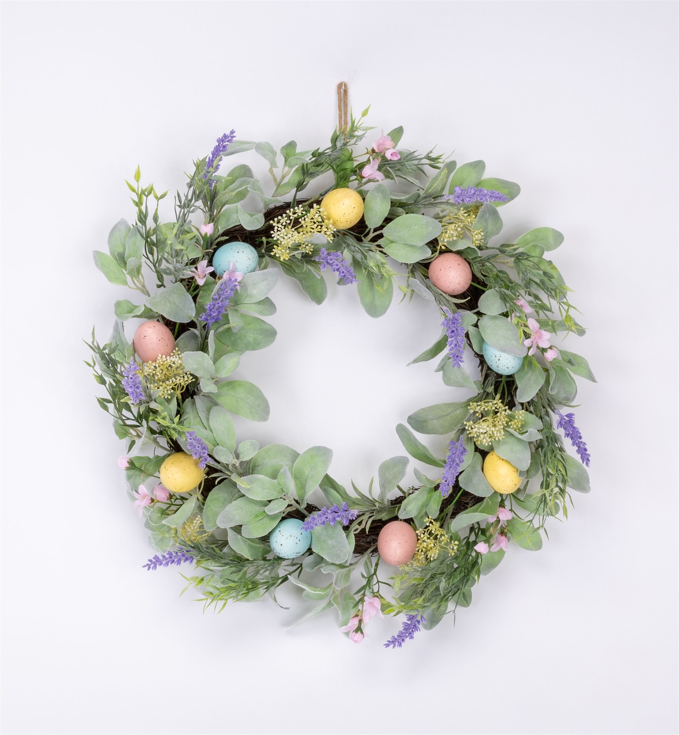 Pastel Egg Daisy Wreath, MULTICOLOR, alternate image number 3