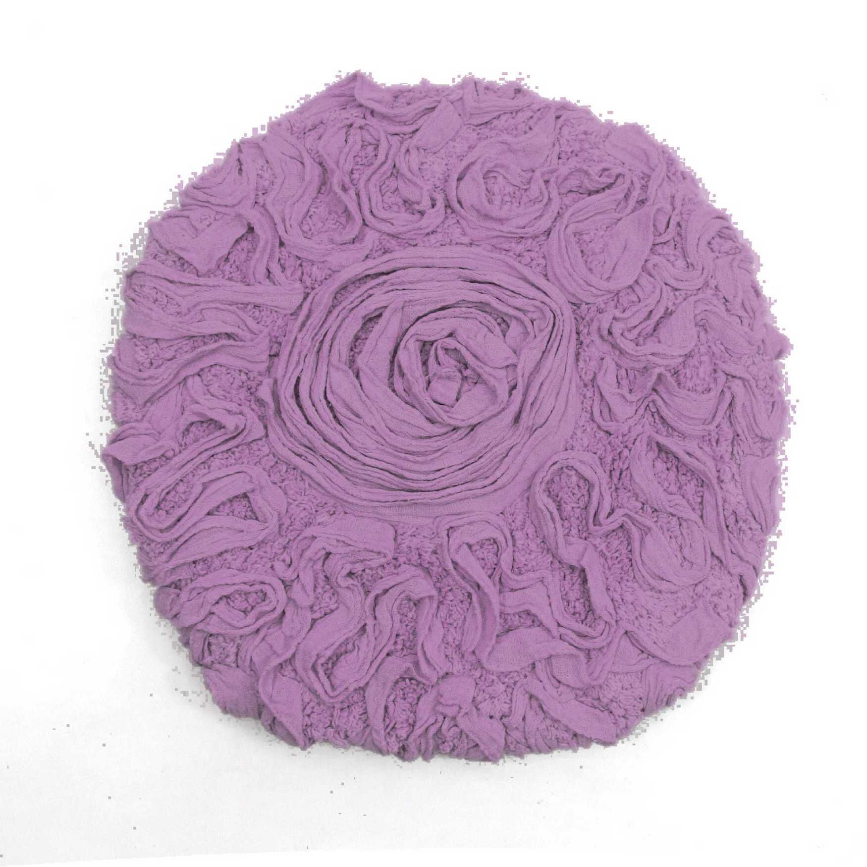 Bell Flower Bath Rug Collection, PURPLE, hi-res image number 0