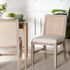 Ashford Whitewash Rattan Dining Chair