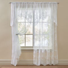 Ella Floral Lace Panel with Attached Valance