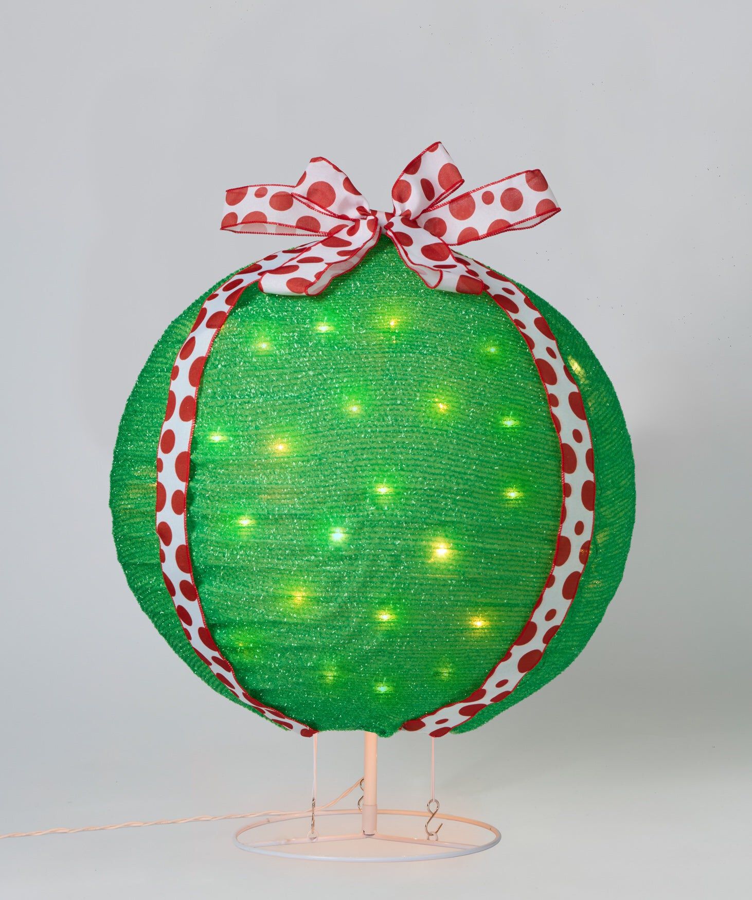 Pre-Lit Pop-Up Green Ornament