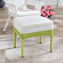 Woven Rattan Ottomans