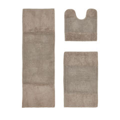 Granada Collection 100% Cotton 3 Piece (20" X 20" | 21" X 34" | 20" X 60") Bath Rug Set