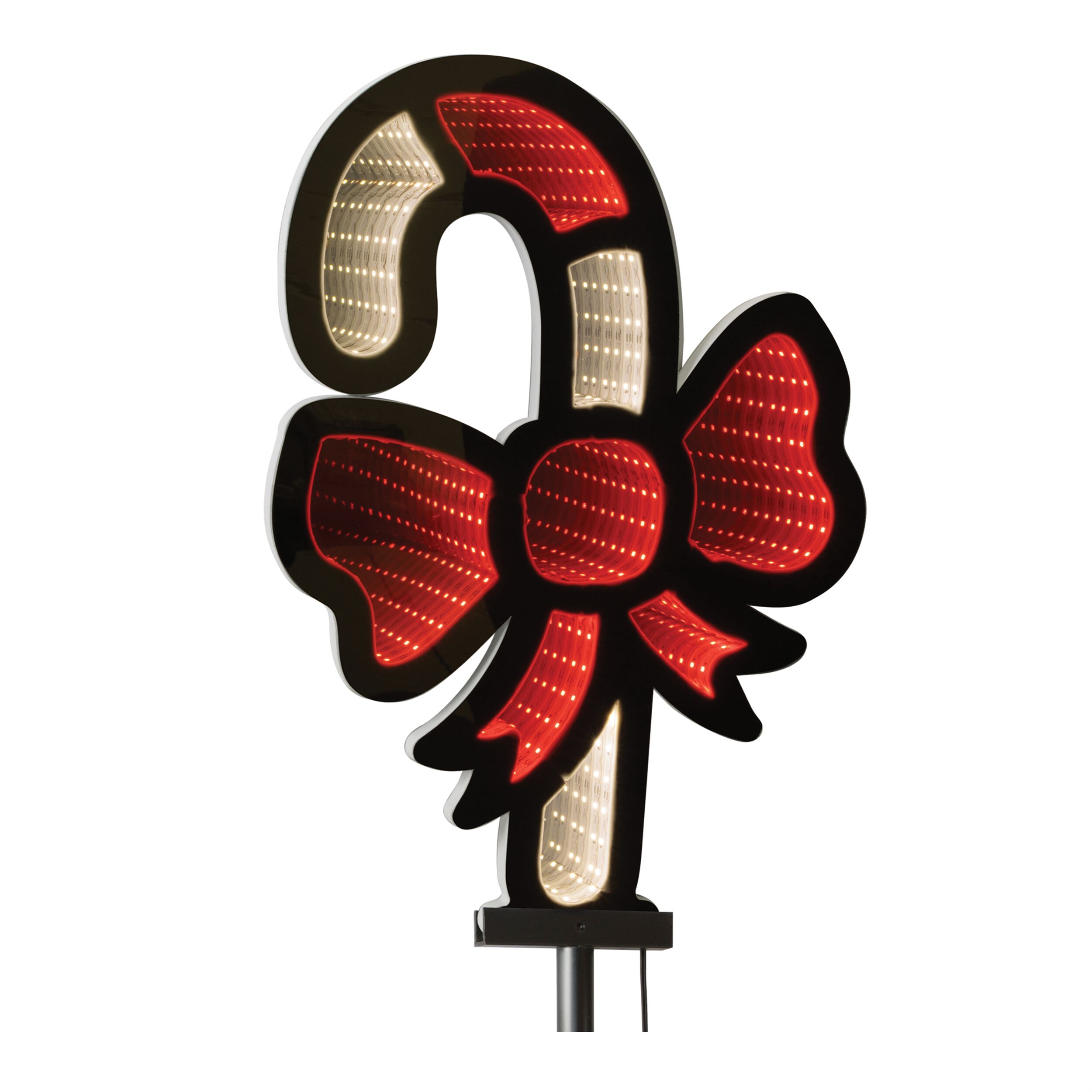 Candy Cane Pathway Light Ekkolight (Set of 4), WHITE RED, alternate image number 3