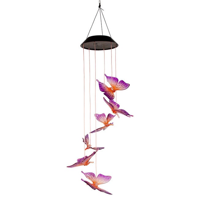 Solar Mobile Butterfly Lights, BUTTERFLY, hi-res image number null