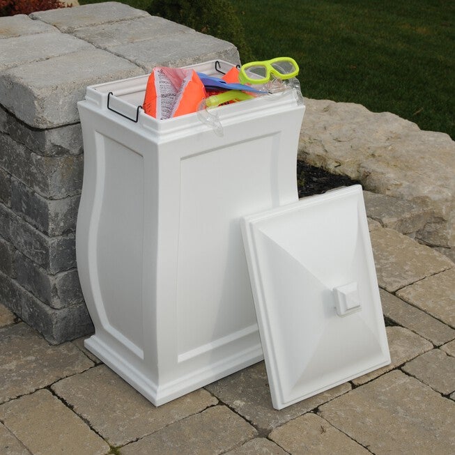 Mansfield Storage Bin, WHITE, hi-res image number 0