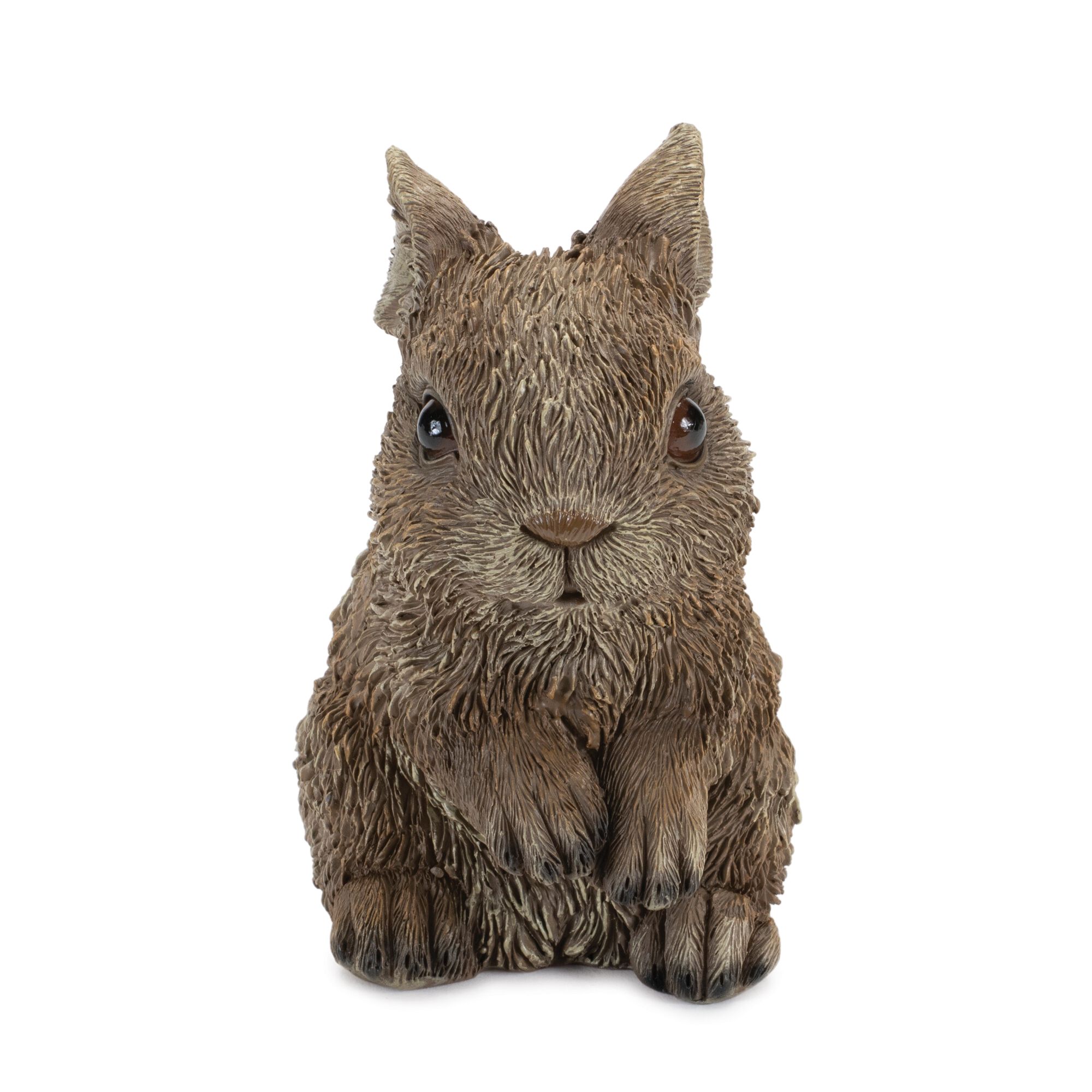Mini Garden Bunny Rabbit Figurine (Set of 3), BROWN, alternate image number 2