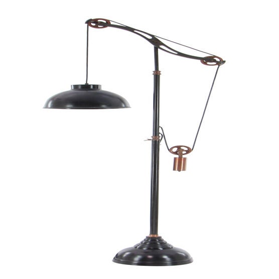 Black Metal Industrial Floor Lamp, , on-hover image number null
