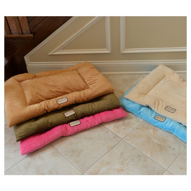 Pet Bed Mat, Dog Crate Soft Pad With Poly Fill Cushion, Medium Earth Brown, , alternate image number 8