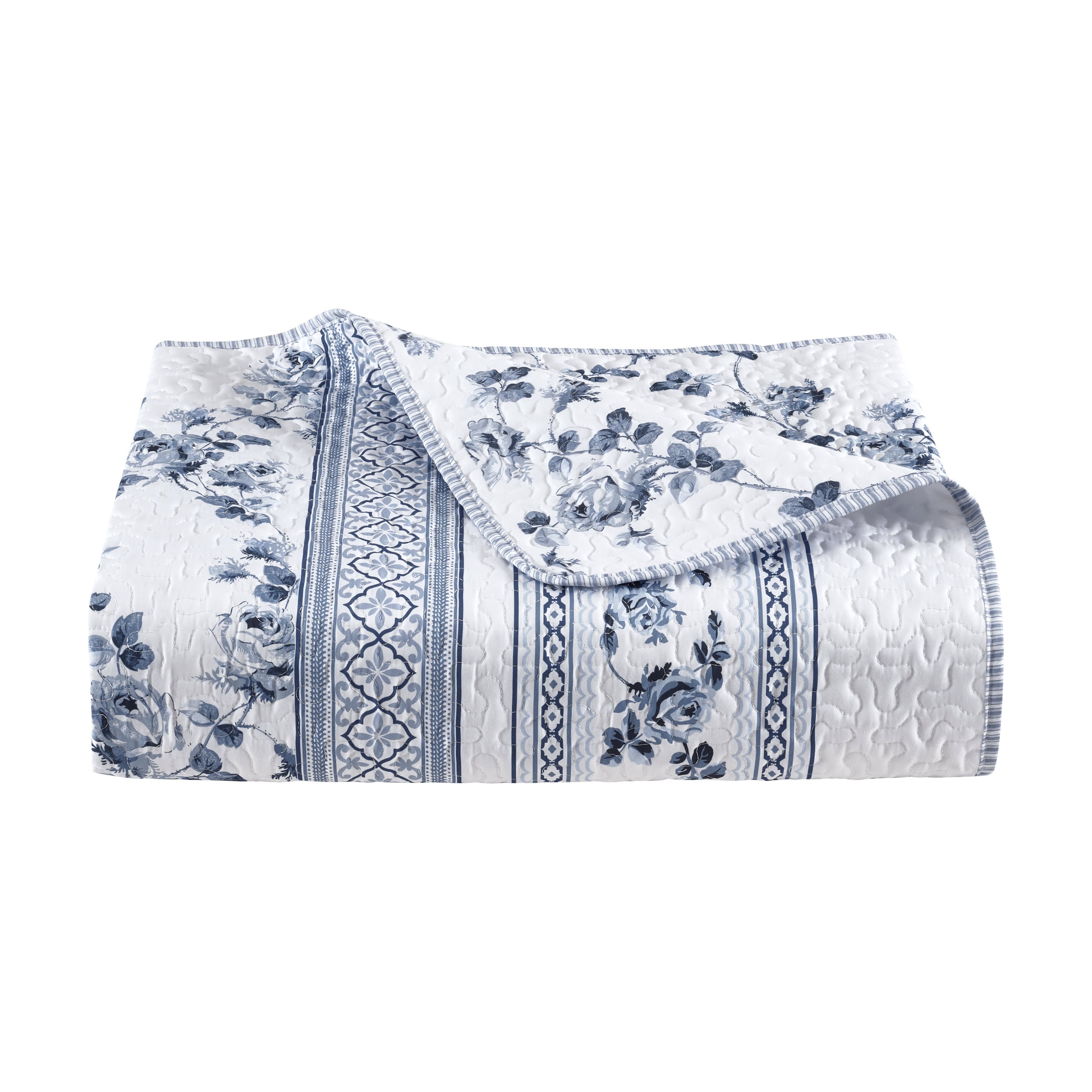 Rialto 3 Piece Quilt Set, FRENCH BLUE, alternate image number 3