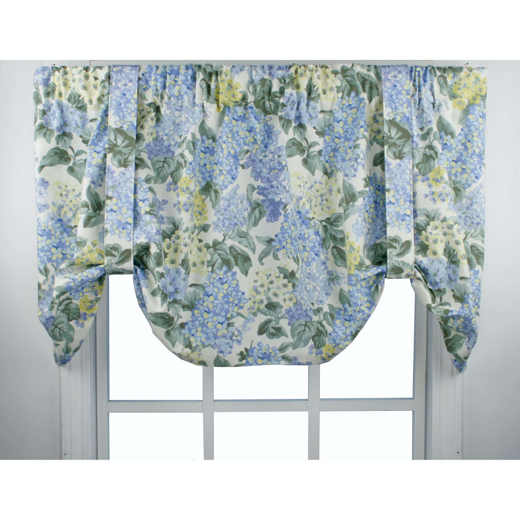 Hydrangea Tieup Valance, BLUE, hi-res image number 0