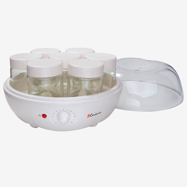 Euro Cuisine Electric Automatic Yogurt Maker with 7 Glass Jars, , alternate image number 2