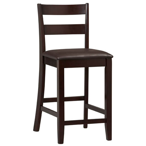 Triena Collection Soho Counter Stool, 24"H, ESPRESSO, hi-res image number null