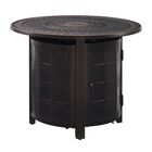 Columbia 34" Aluminum Round LPG Fire Pit, BRONZE, hi-res image number null
