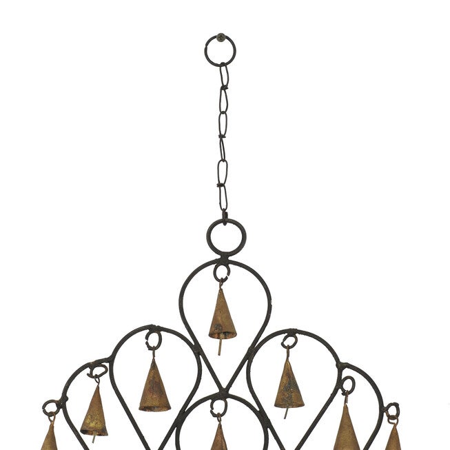 Brass Metal Eclectic Windchime, , alternate image number null
